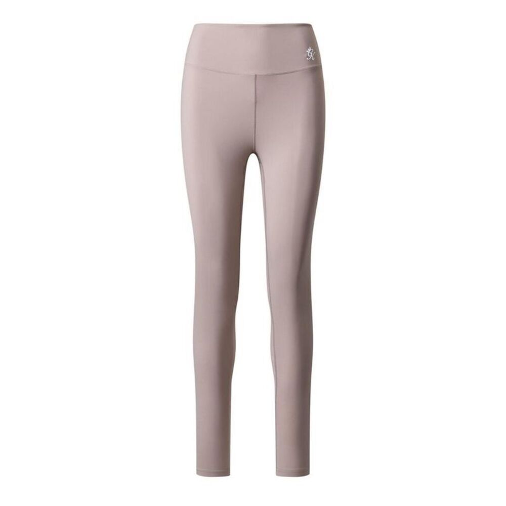 Gym King Womens/Ladies Embroidered Logo Leggings / Taupe